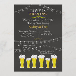 Something's Brewing Wedding Soirée Invitation