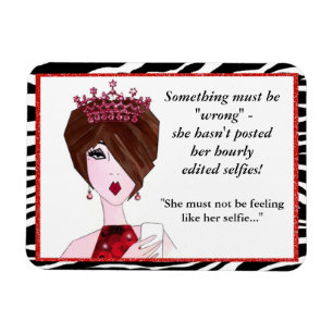 Something's wrong-She hasn't posted hourly selfie! Magnet