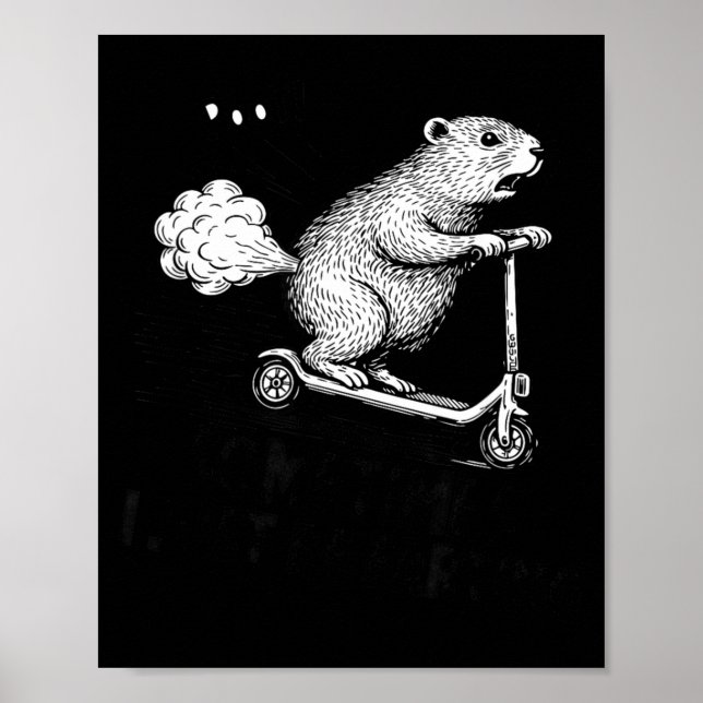 Sometime I Just Be Farting Tummy Hurts Funny Groun Poster (Front)