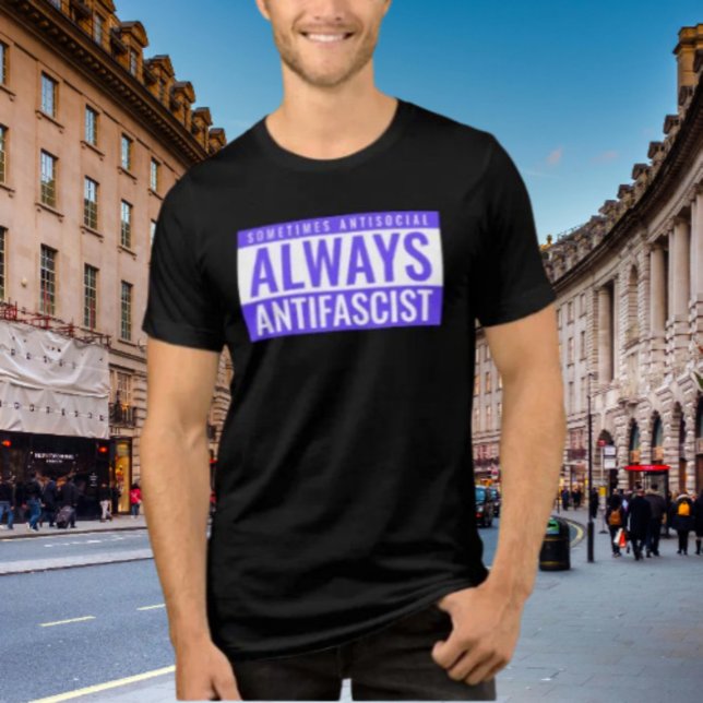 Sometimes Antisocial Always Antifascist Shirt (Creator Uploaded)