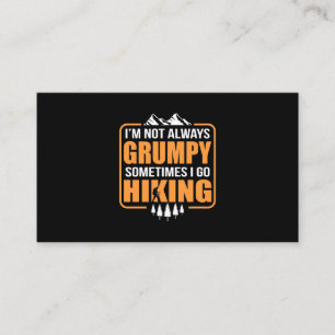 Sometimes I Go Hiking Business Card