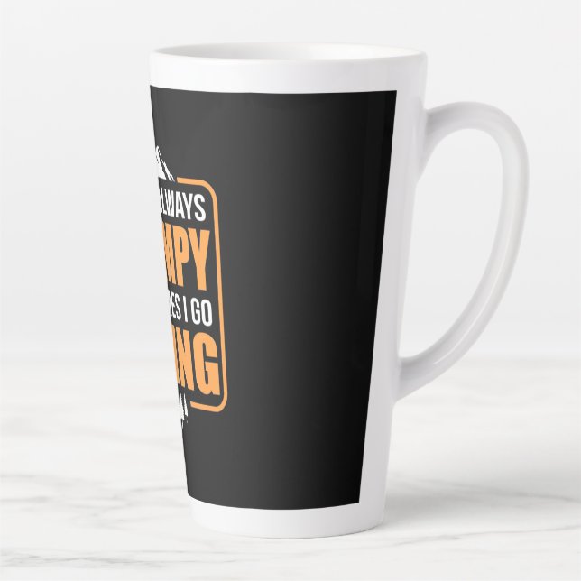 Sometimes I Go Hiking Latte Mug (Right)