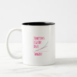 Sometimes I Go Off On a Tangent Funny Math Teacher Two-Tone Coffee Mug<br><div class="desc">Cute design perfect for a college teacher, mathematics course major, high school students or just your friends and family who love geeks. Grab this themed quote present for men, women, guys or girls who are into calculus, algebra or formulas and graphs. Show that you are a mathematician or scientist during...</div>