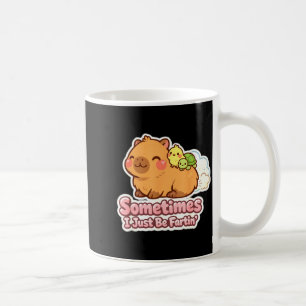 Sometimes i just be fartin' capybara meme humor  coffee mug