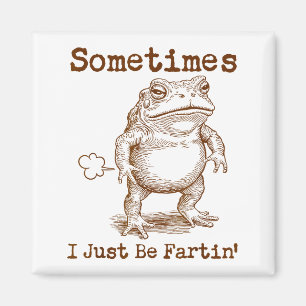 Sometimes I Just Be Fartin’ Frog Funny Rude Silly Magnet