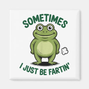 Sometimes I Just Be Farting Frog Christmas Funny F Magnet