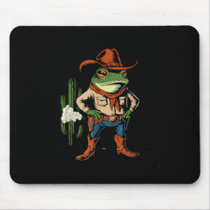 Sometimes I Just Be Farting Funny Cowboy Frog Mouse Pad