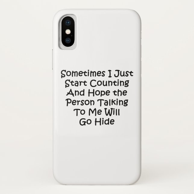 Sometimes I Just Start Counting Case-Mate iPhone Case (Back)