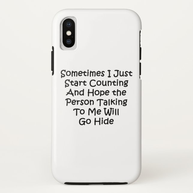 Sometimes I Just Start Counting Case-Mate iPhone Case (Back)