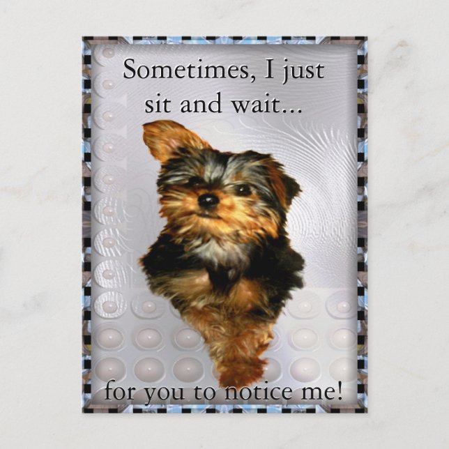 Sometimes I just wait Customisable Postcard (Front)