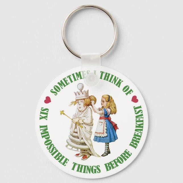 SOMETIMES I THINK OF SIX IMPOSSIBLE THINGS KEY RING (Front)