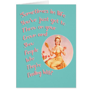 'Sometimes in life'.....