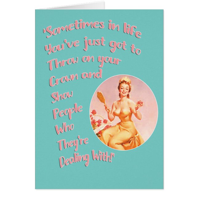 'Sometimes in life'..... (Front)