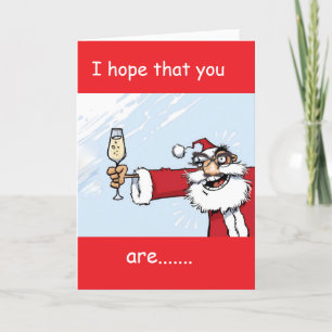 SOMETIMES NICE BUT MOSTLY NAUGHTY!!!!!! HOLIDAY CARD