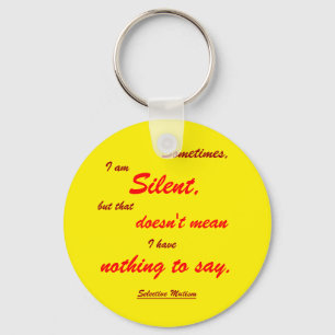 Sometimes Silent Key Ring