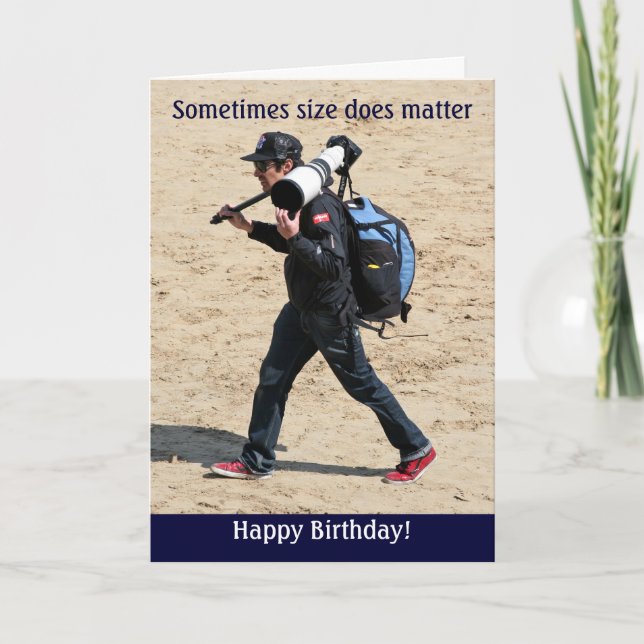 Sometimes size does matter - Happy Birthday! Card (Front)