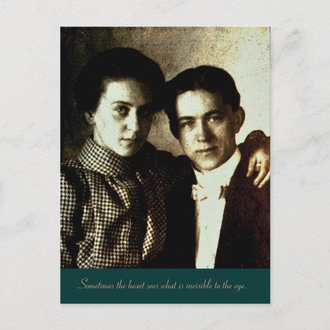Sometimes the heart sees what is invisible... postcard (Front)