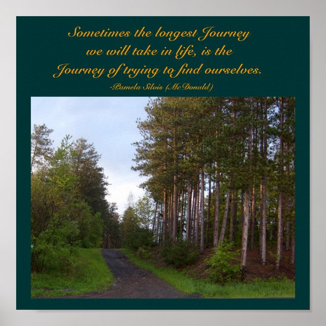 Sometimes the longest Journey...Quote Poster (Front)