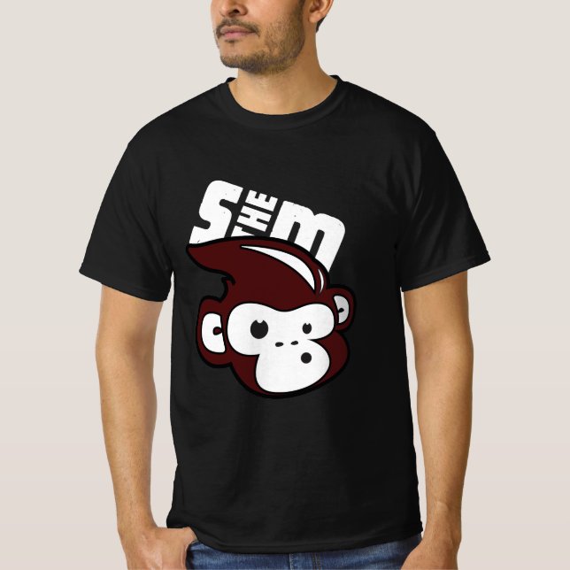 Sometimes the Monkey Men's Value Dark T-Shirt  (Front)