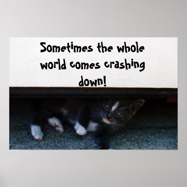 SOMETIMES THE WORLD CRASHES ON YOU poster (Front)