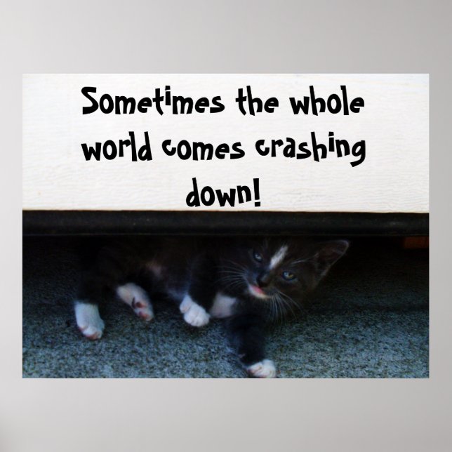 SOMETIMES THE WORLD CRASHES ON YOU poster (Front)