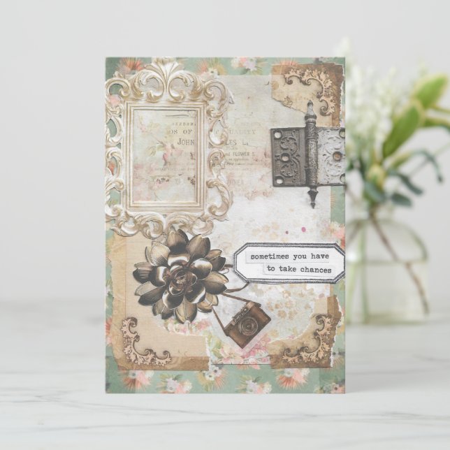 Sometimes You Have to Take Chances Inspire Card (Standing Front)