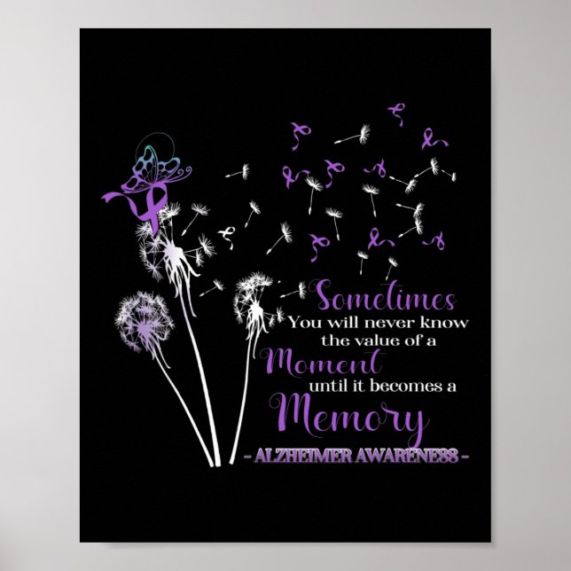 Sometimes You Will Never Know Alzheimer Awareness  Poster (Front)