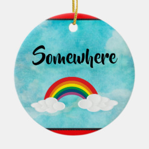 Somewhere Ceramic Ornament