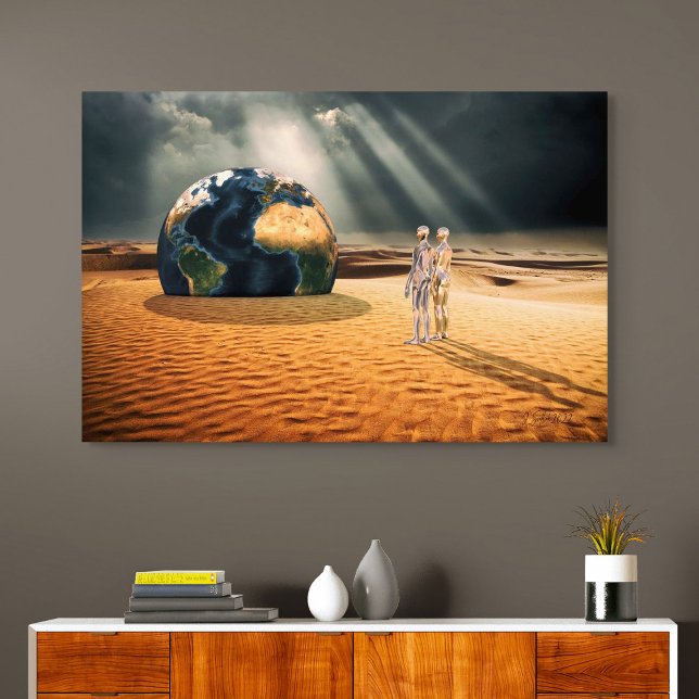 Somewhere Else – Facing the World Canvas Print (Creator Uploaded)
