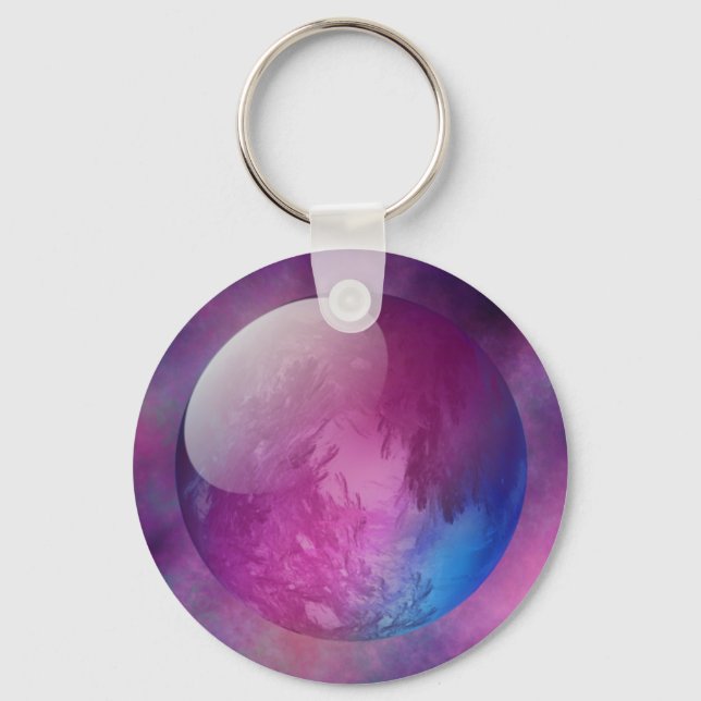 Somewhere in Outer Space Keychain (Front)