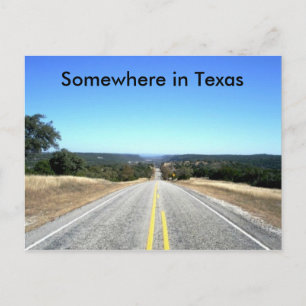 Somewhere In Texas Postcard
