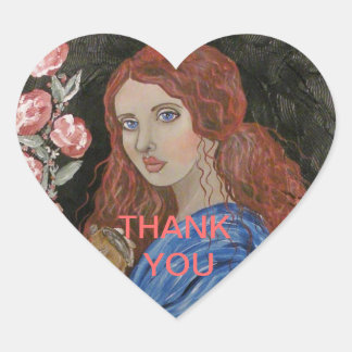 Somewhere in Time Heart Sticker