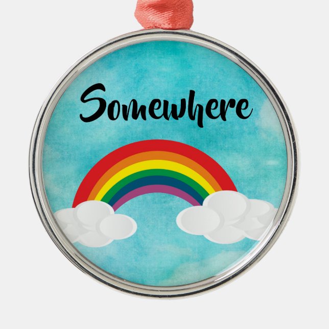 Somewhere Metal Ornament (Front)
