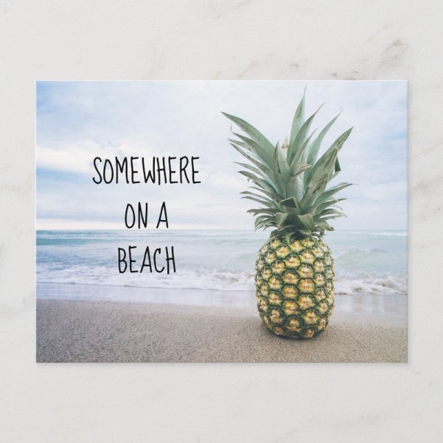 Somewhere on a Beach Postcard (Front)