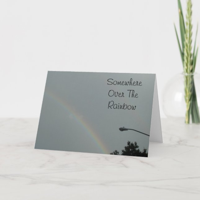 Somewhere Over The Rainbow Card (Front)