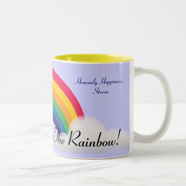 Somewhere Over The Rainbow!-Customise Two-Tone Coffee Mug (Right)