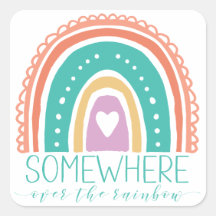 Somewhere Over The Rainbow Modern Chic Colourful 