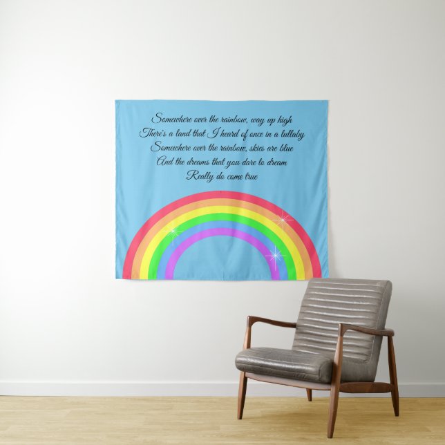 Somewhere Over The Rainbow Tapestry (In Situ (Horizontal))