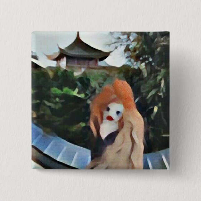 Somewhere Pixie 15 Cm Square Badge (Front)