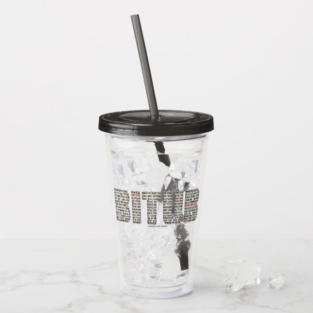 Somewhere Somebody (BITUB) Acrylic Tumbler (Front Ice)