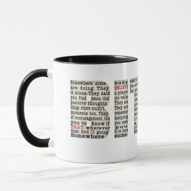 Somewhere Somebody (BITUB) Mug (Left)