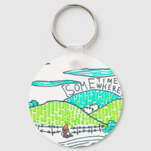 Somewhere / Sometime Key Ring