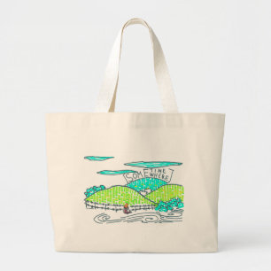Somewhere / Sometime Large Tote Bag