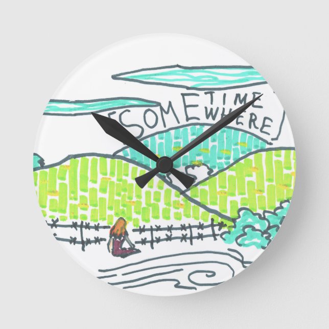 Somewhere / Sometime Round Clock (Front)