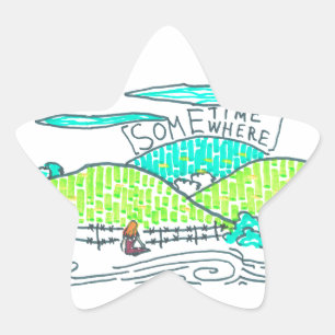 Somewhere / Sometime Star Sticker