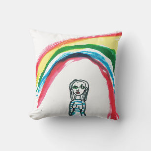 Somewhere Under A Rainbow Throw Pillow