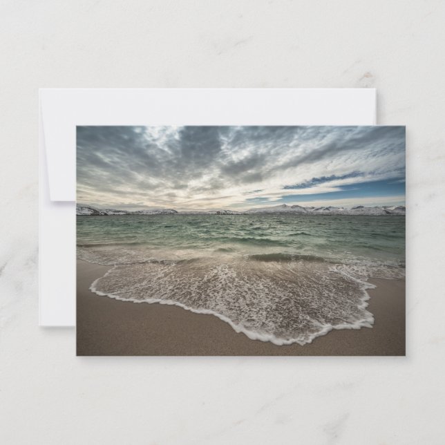 Sommaroy Beach Norway Card (Front)