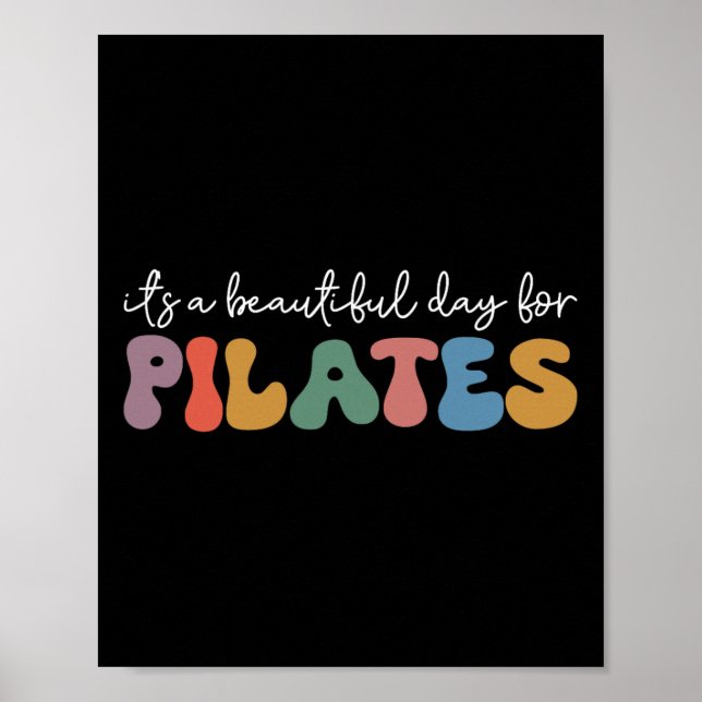 Sommas Yoga Retro Pilates Lover Instructor Workout Poster (Front)