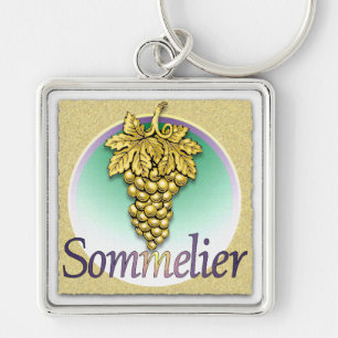 Sommelier Symbol Key Ring
