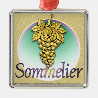 Sommelier Symbol Metal Ornament